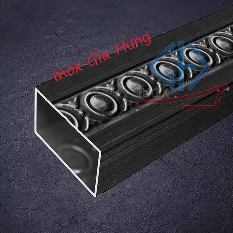 Ống hộp hoa văn inox / mầu